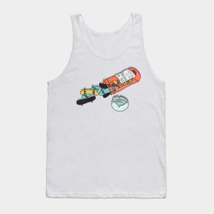 Skateboards Medicine Pill Box Skateboarding Gift Tank Top